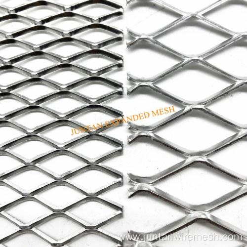 Stretch expanded metal mesh